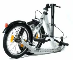 Kickbike CliX -Polkupyörät Lagra clix pearlwhite angleview folded